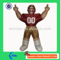 Jogador do bubba do nfl jogador de futebol inflável para a venda desenhos animados personalizados